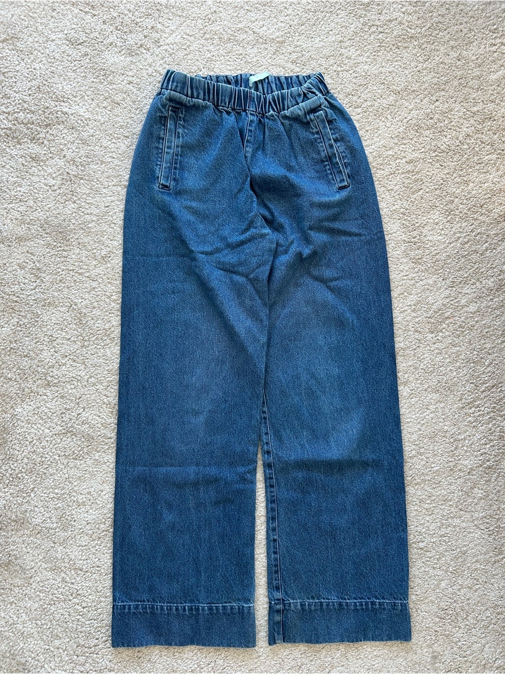 Straight Leg Women’s Jeans — Dark Blue